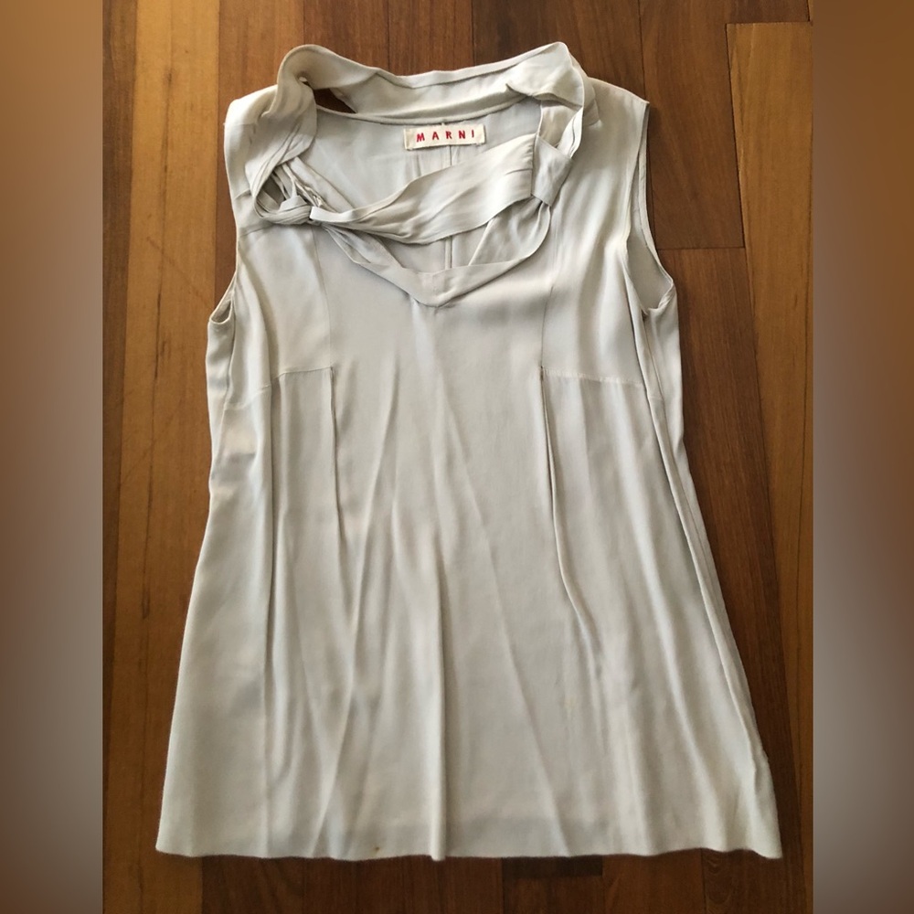 Marni Women's Gray Sleeveless Top
